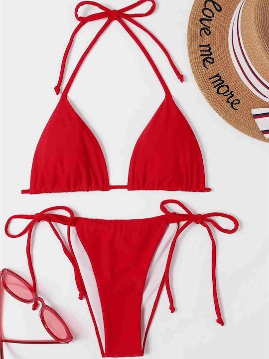 Bikinihosen Brasil mit Schnürung Rote #