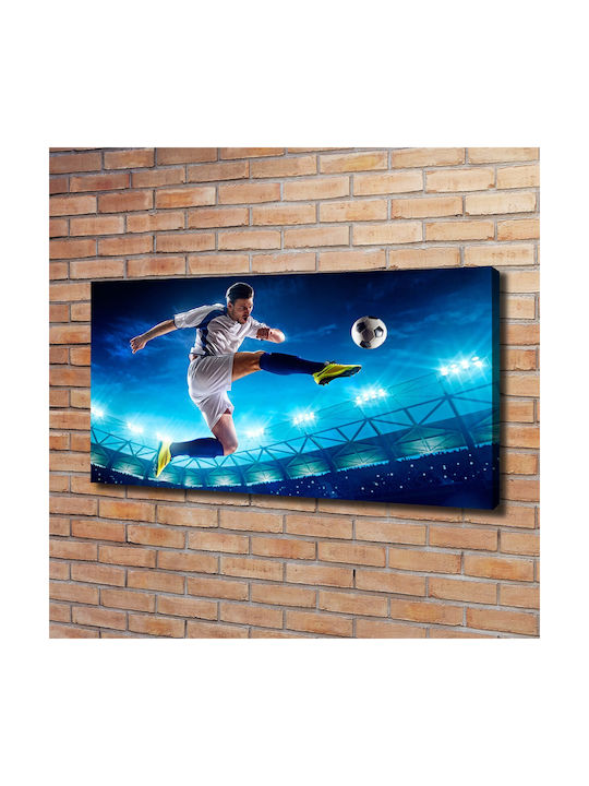Canvas Painting Office Professional Space Footballer 120x60 Cm