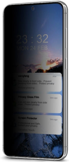 Imak Privatsphäre Vollflächig gehärtetes Glas Schwarz (Galaxy S23+)