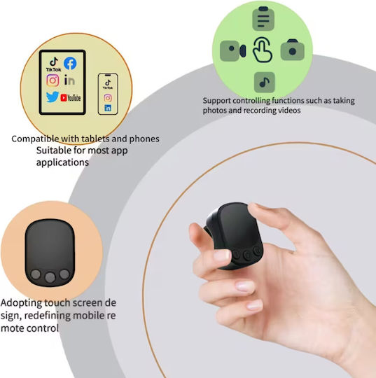 Контролер за Селфи Bluetooth Черен