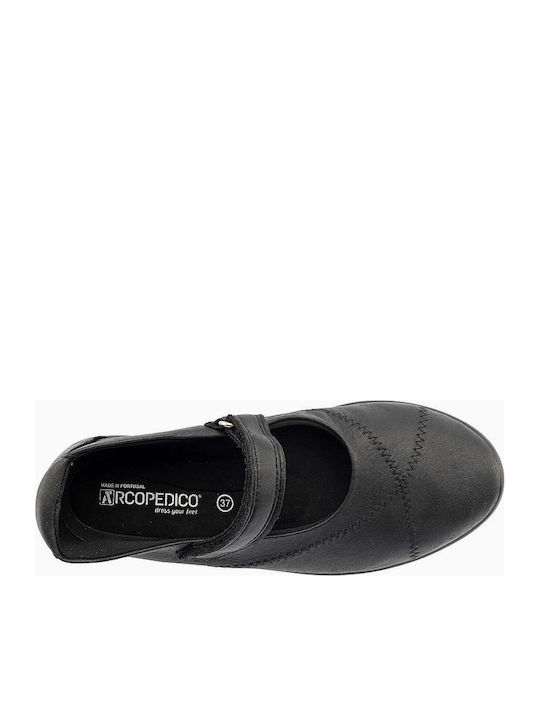 Anatomic Fabric Ballerinas Black