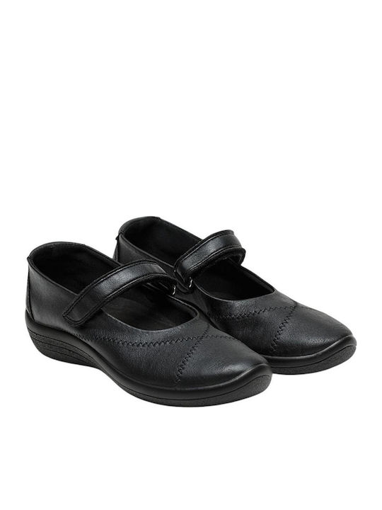 Anatomic Fabric Ballerinas Black