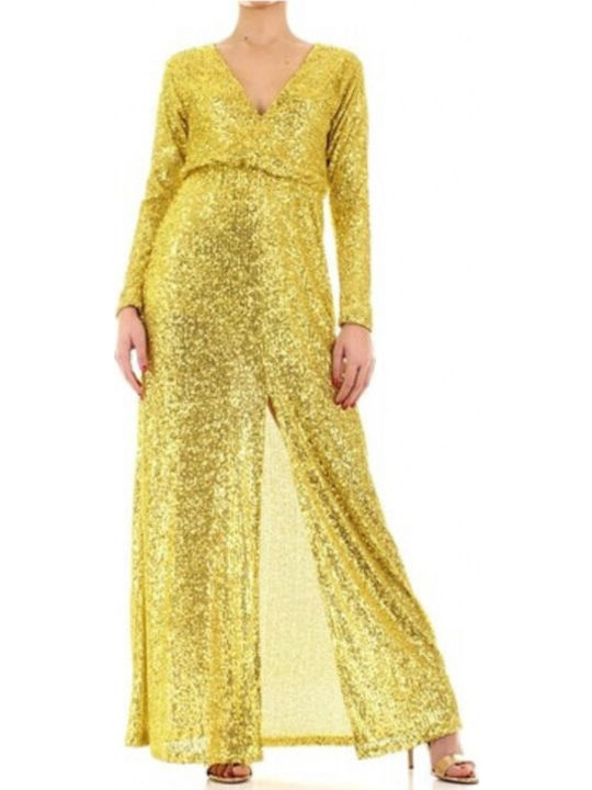 Rochie Maxi De Seară Galbenă