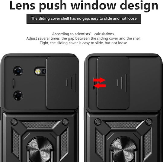 Umschlag Rückseite Schwarz (Realme 5 Pro)