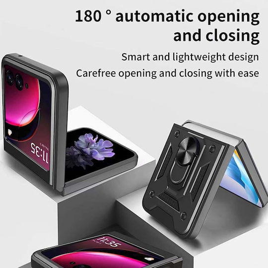 Magnetic Umschlag Rückseite Schwarz (Razr 50 Ultra)