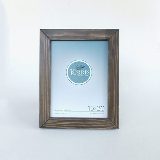 Korres Craft Wooden Photo Frame with Brown Frame Colour