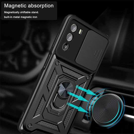 Magnetic Back Cover Μαύρο (Moto G62 5G)