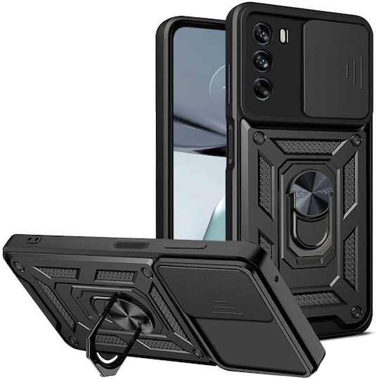 Magnetic Back Cover Μαύρο (Moto G62 5G)