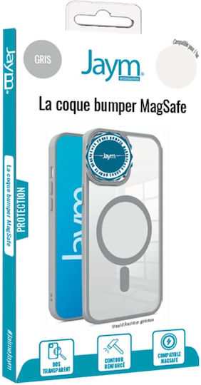 Jaym Stoßstange Hülle iPhone 16 Pro Kompatibel mit Magsafe Stoßfest Grau