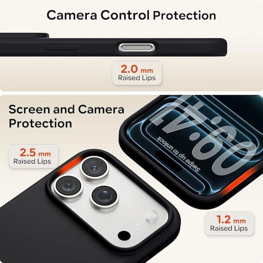 Orso Cloud Back Cover Silicone Black (iPhone 17 Pro Max)