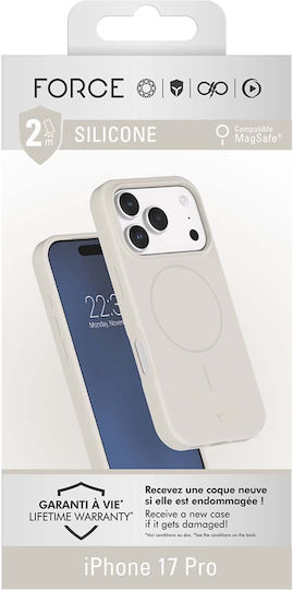 Force Case Silicone Case Iphone 17 Pro Magsafe Compatible Shockproof 2m White