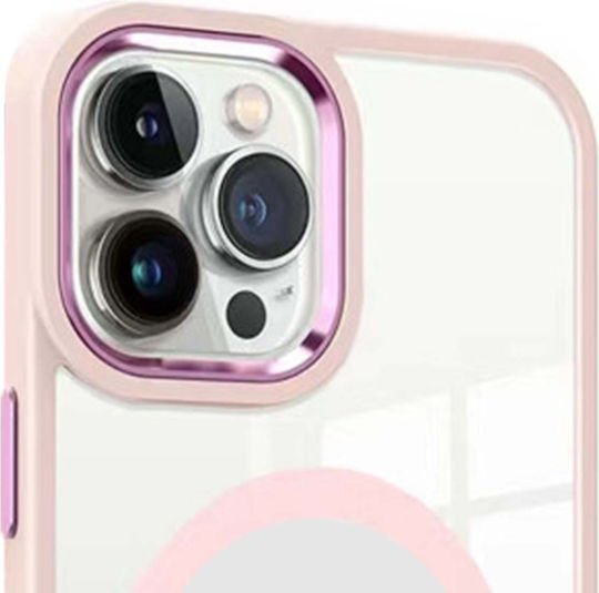 Jaym Stoßstangenhülle für iPhone 16 Pro Magsafe Shockproof Rosa