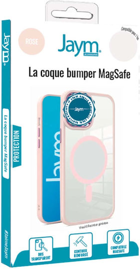 Jaym Stoßstangenhülle für iPhone 16 Pro Magsafe Shockproof Rosa