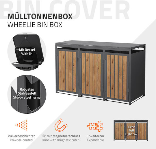 ML-Design Πλαστικός Κάδος Απορριμμάτων 240lt