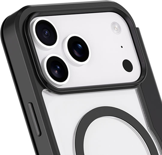 Force Case Magsafe Folio Hülle iPhone 17 Pro Max Ultra Verstärkt 2m Transparente Schwarze