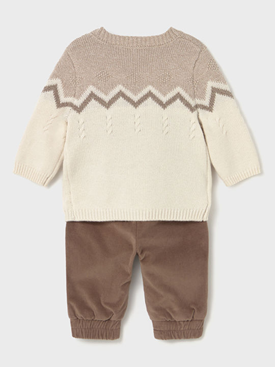 Kids' Set with Pants Winter 2pcs Coffee