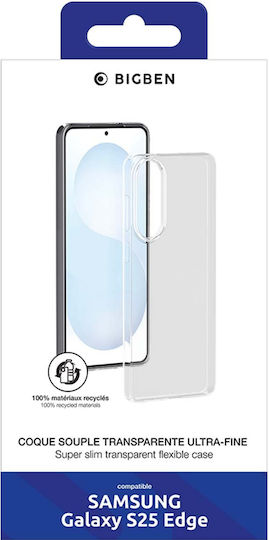 BigBen Connected Handyhülle Galaxy S25 Edge In Weichem Anti-Gelbstich Tpu Siena