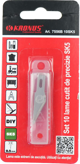 7556b.10 Sk4 Set 10 Sk5 Precision Knife Blades Sharp Tip Code 902766