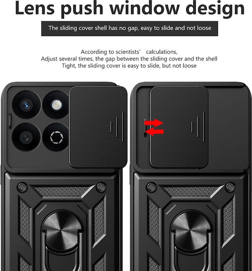 Magnetic Umschlag Rückseite Schwarz (Honor 200 Smart)