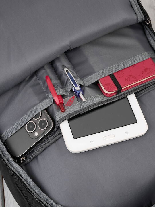 Мъжка Раница Laptop Backpack Travel Office Многофункционална Водоустойчива Уплътнена Черна As-03-bl