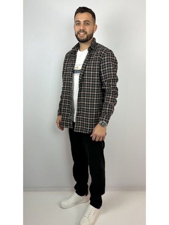 Jack & Jones Φανελένιο Πουκάμισο Pavement