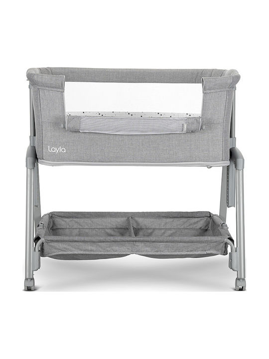 Lorelli Cradle with Mattress and Wheels Gray