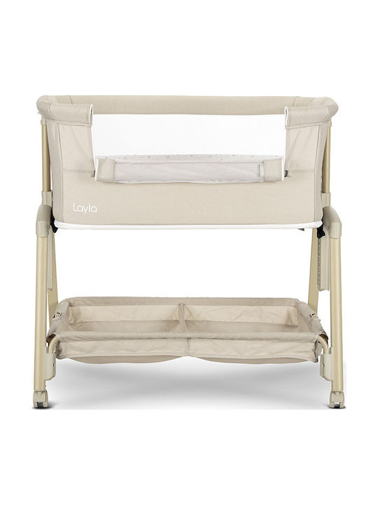 Lorelli Cradle with Mattress and Wheels Beige