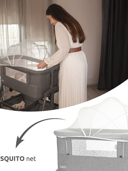 Lorelli Cradle with Mattress and Wheels Beige