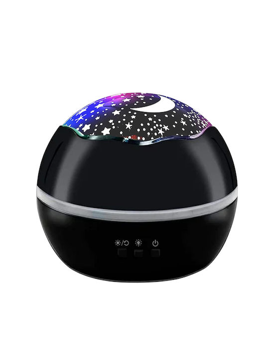 Techkidz Veioză de Noapte cu Efecte de Lumină Proiecție Model Fantasia Negru