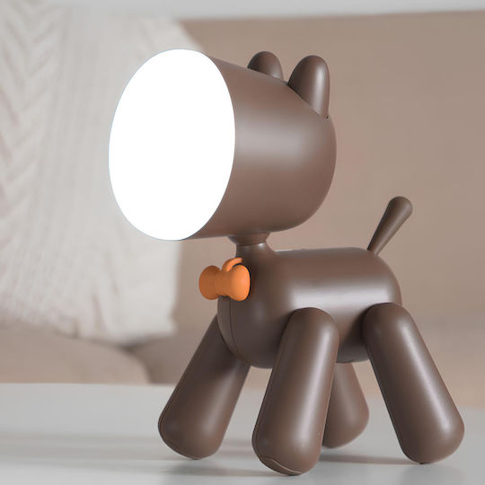 Techkidz Kinder Tischlampe Hund Kunst Modell Braun