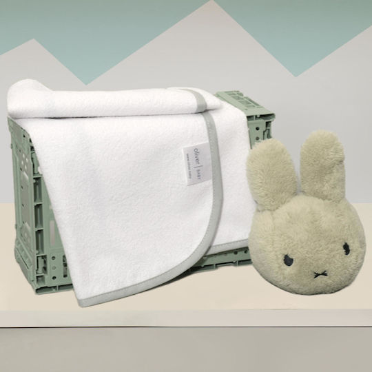 Baby Oliver Wasserdichtes Wickeltuch Gray Gray 40x60cm.