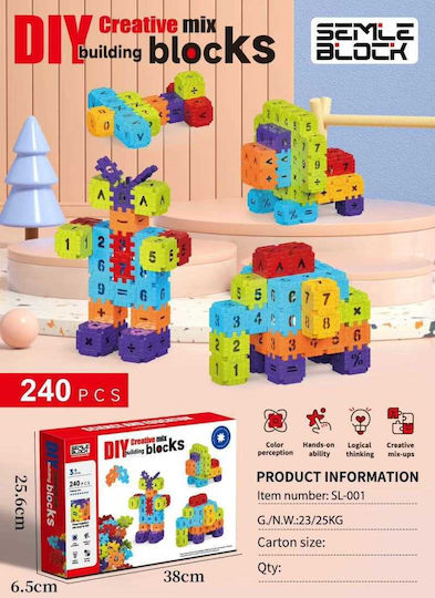Τουβλάκια Αρίθμησης DIY με Αριθμούς 240τμχ