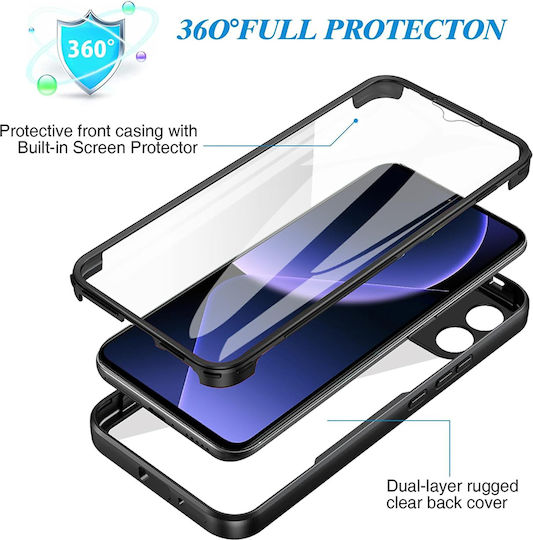 Techsuit ColorVerse 360 Vollschutz Transparent (Xiaomi 13T Pro)
