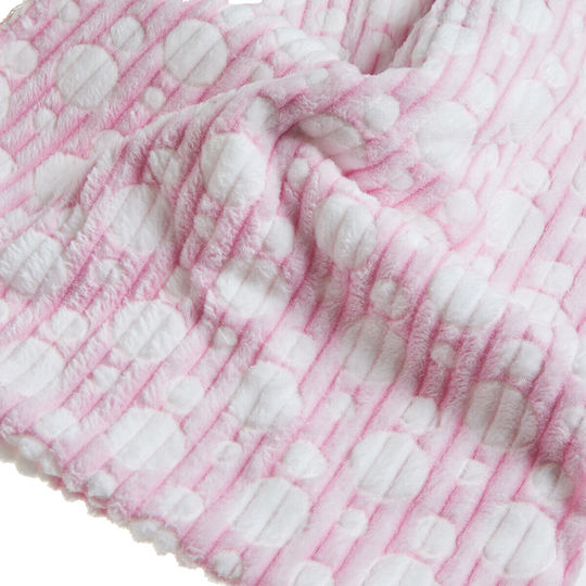 Tender Comforts Decke Wickeltücher für Kinderzimmer Rosa mit Tierchen 75x90cm