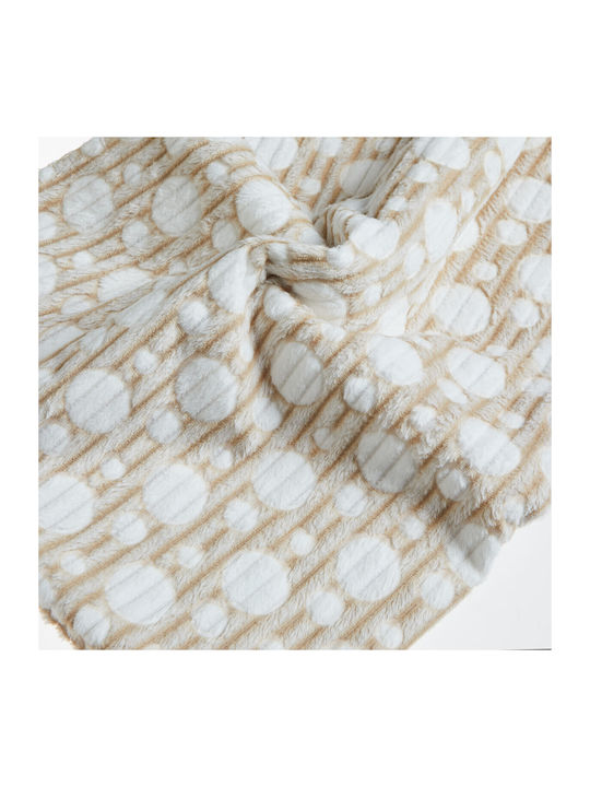 Tender Comforts Blanket Nursery Swaddling Blankets Beige with Animal 75x90cm