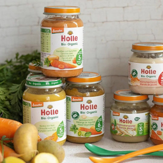 Holle Βρεφικό Γεύμα με Γεύση Σπανάκι με Πατάτα 190gr για 4+ Μηνών