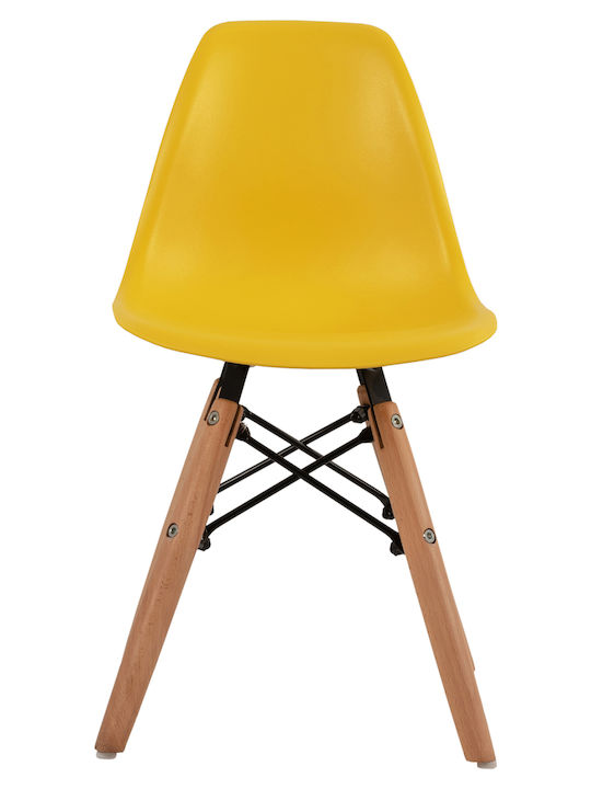 Chair Twist Kid Yellow 30.5x33x59cm
