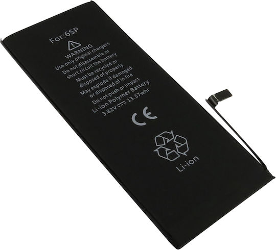 Avizar Li-polymer Battery 12.7wh Smartphone Iphone 6s Plus Compatible A1634 3500mah Black