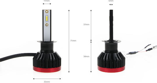 Alista Home Lămpi Autoturismului H1 Canbus LED 6000K Alb rece 12V 50W 2buc