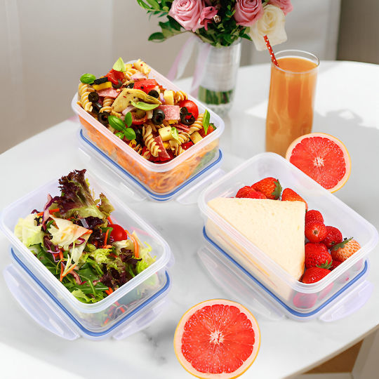 Cheffinger Set 4 Compact Stackable Storage Boxes Sienna