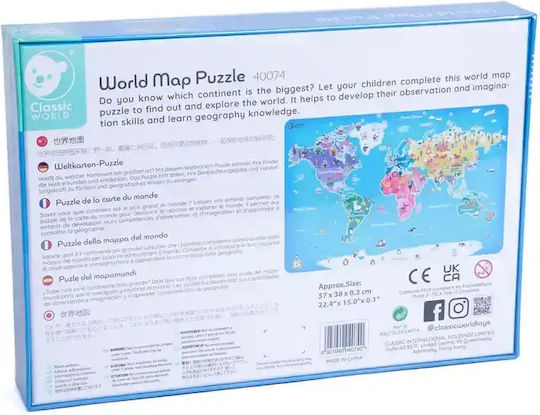 World Map Puzzle 2D