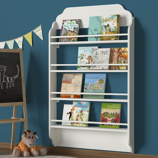 Bibliotecă pardoseală Lemn Alb Bibliotecă pardoseală Lemn Alb
