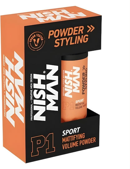 Nishman Mattierende Haarstyling-Puder Volumen Puder P1 Leichte Halt Sport