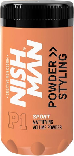 Nishman Mattierende Haarstyling-Puder Volumen Puder P1 Leichte Halt Sport