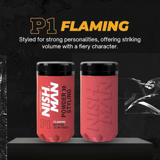 Pudră Pentru Păr Nishman Mattifying Volume P1 Fixare Ușoară Flaming