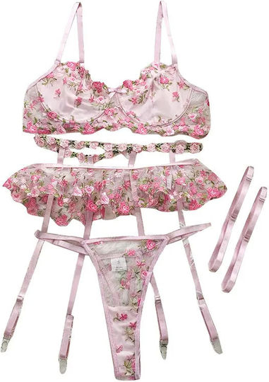 Sexy Floral Underwear Lingerie Set
