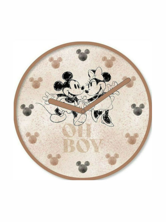 Pyramid International Kids Wooden Wall Clock Disney Mickey Mickey 25cm