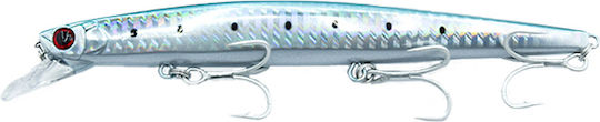 Rizor Jerky Minnow 140s 24g – Τεχνητό Minnow 14cm Τρεις Σαλαγκιές St-46 No4 Μακρινές Ρίψεις Ρεαλιστική Πλεύση #07 Flash Yellow