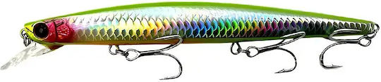 Rizor Jerky Minnow 140s 24g – Τεχνητό Minnow 14cm Τρεις Σαλαγκιές St-46 No4 Μακρινές Ρίψεις Ρεαλιστική Πλεύση #07 Flash Yellow