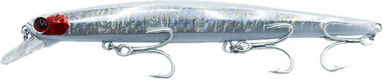 Rizor Jerky Minnow 140s 24g Artificial Minnow 14cm Three Hooks St-46 No4 Long Casts Realistic Swimming #06 Loutsaki